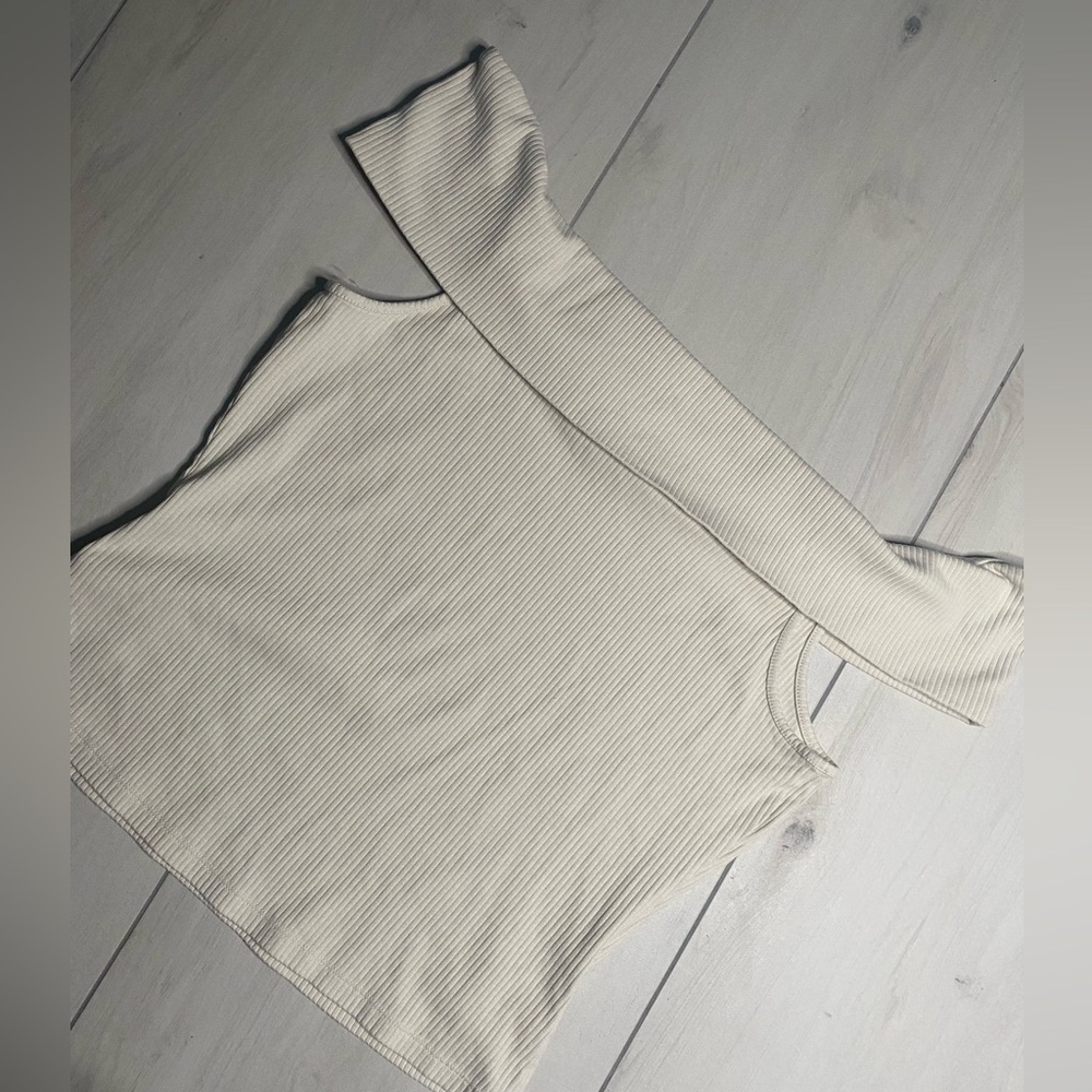 Old Navy Beige Ribbed Top